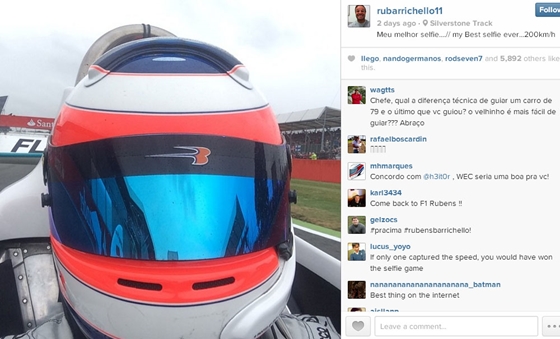 Rubens Barrichello szelfije